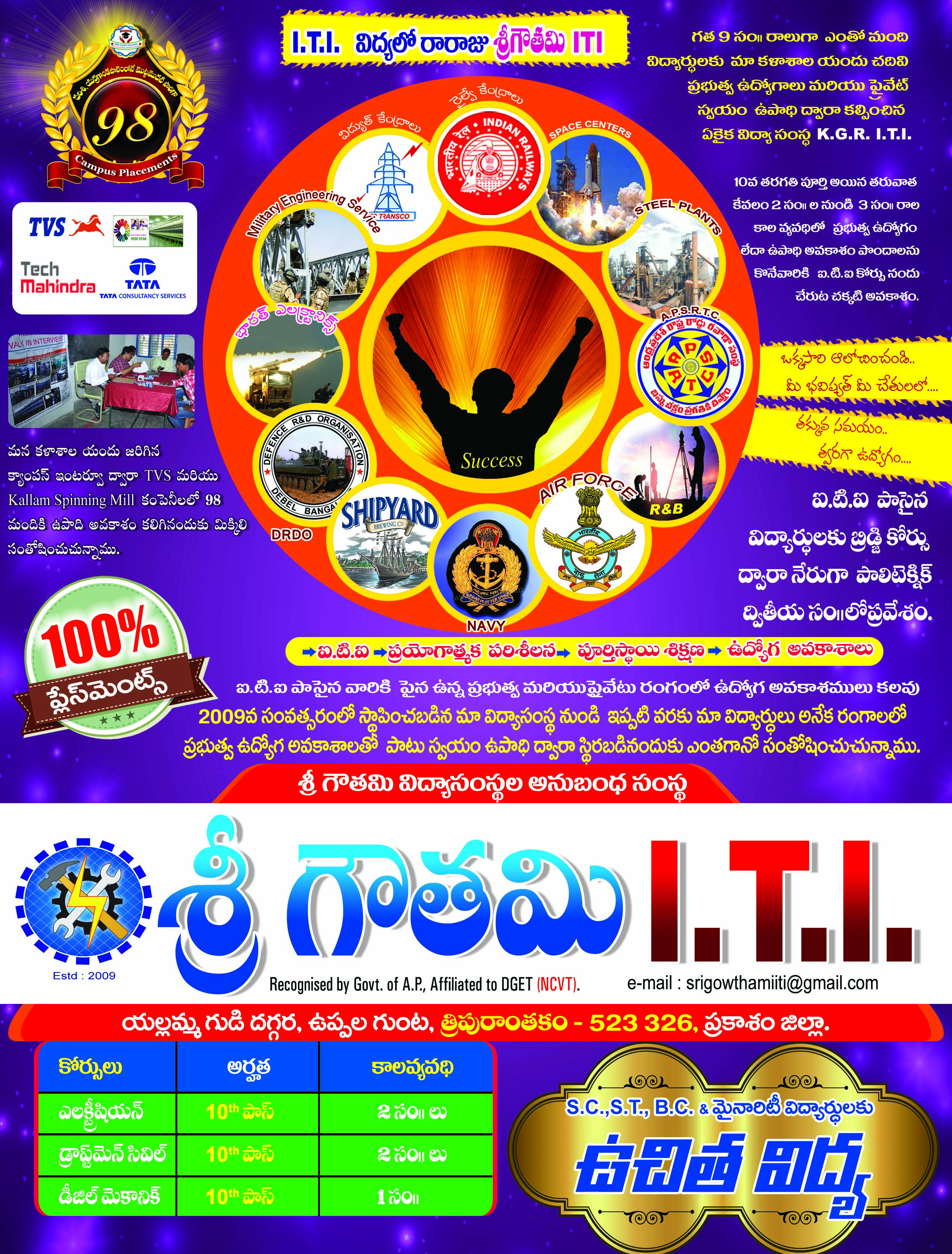 ITI-2019 - SRI GOWTHAM PRIVATE I.T.I,Tripuranthakam